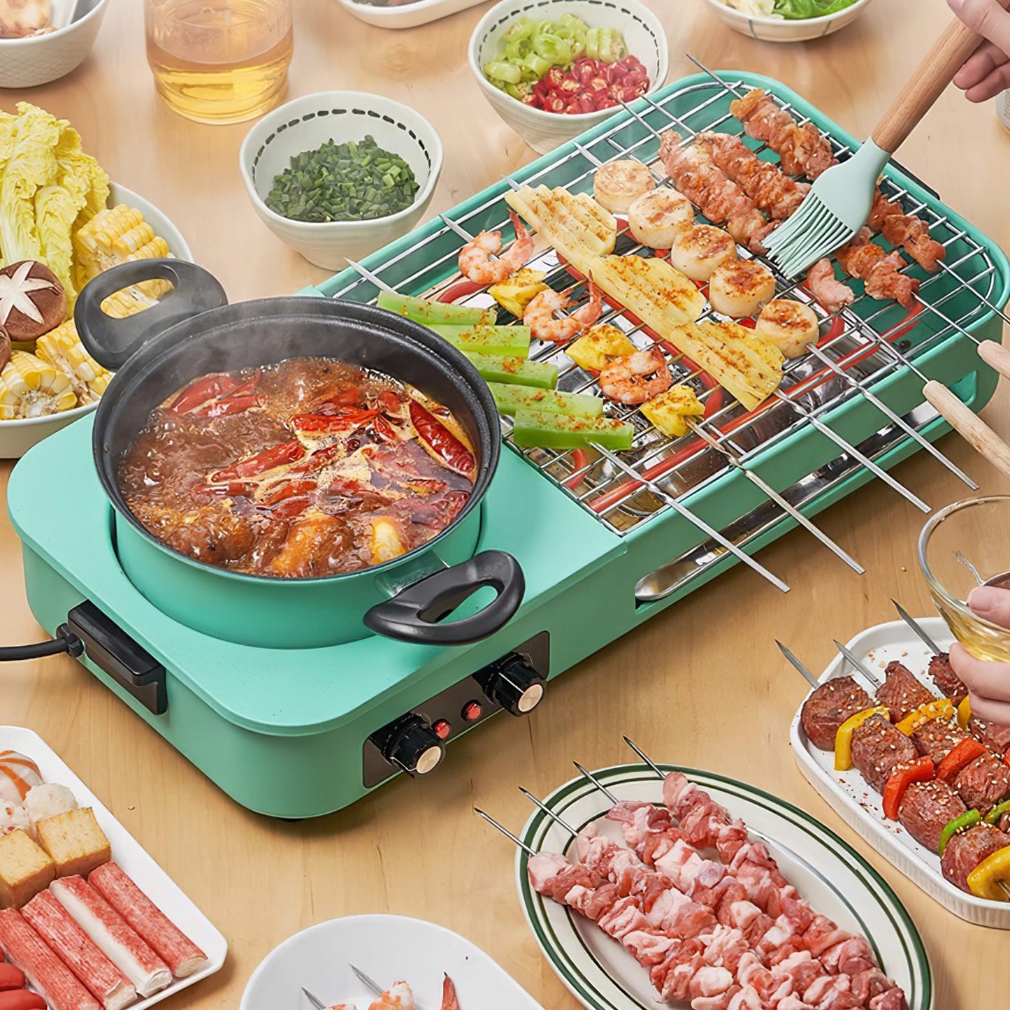Smokeless Grill Pot