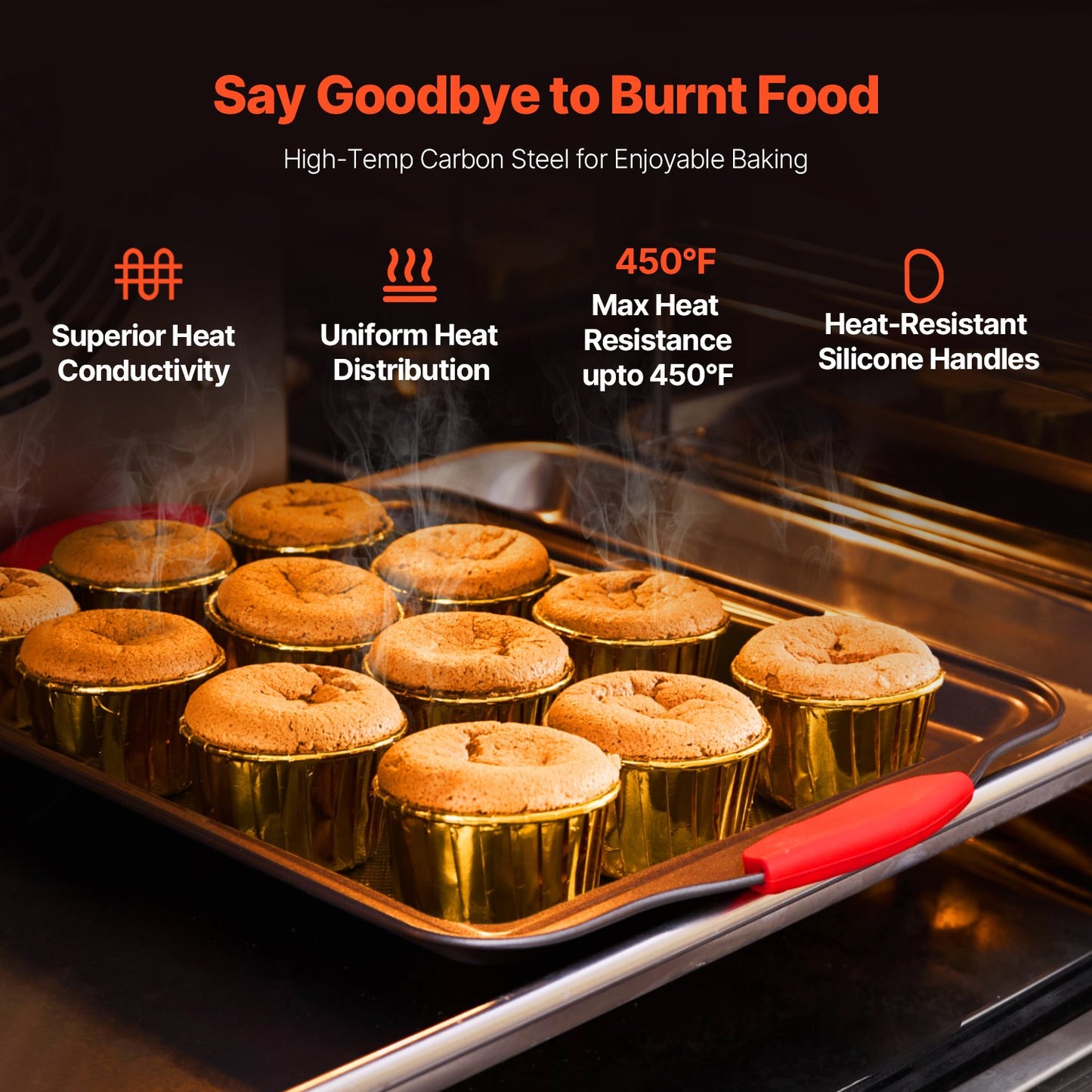 Silicone Handle Bakeware Set