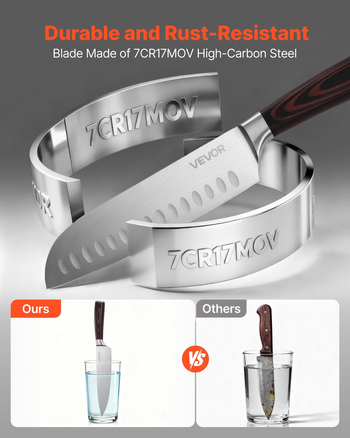 Rust-Resistant Kitchen Cutlery