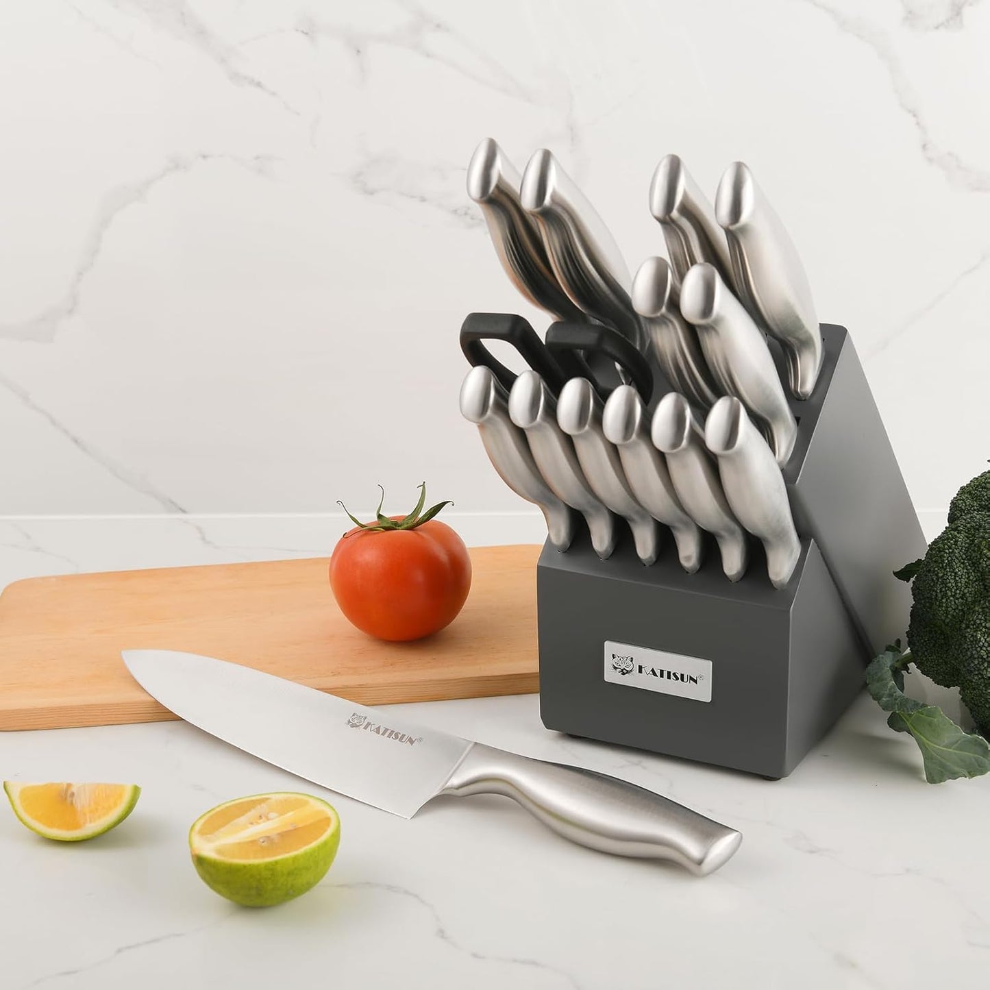 Knife Set With Block