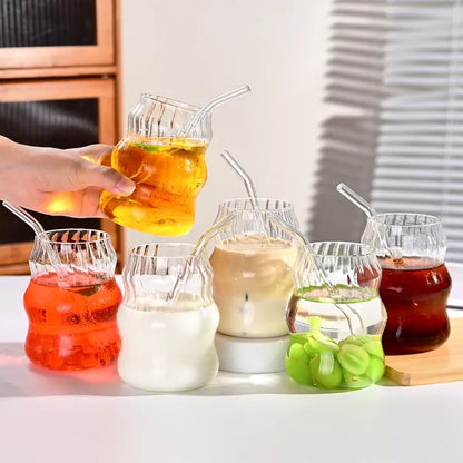 Ounce Glass Straw Cup