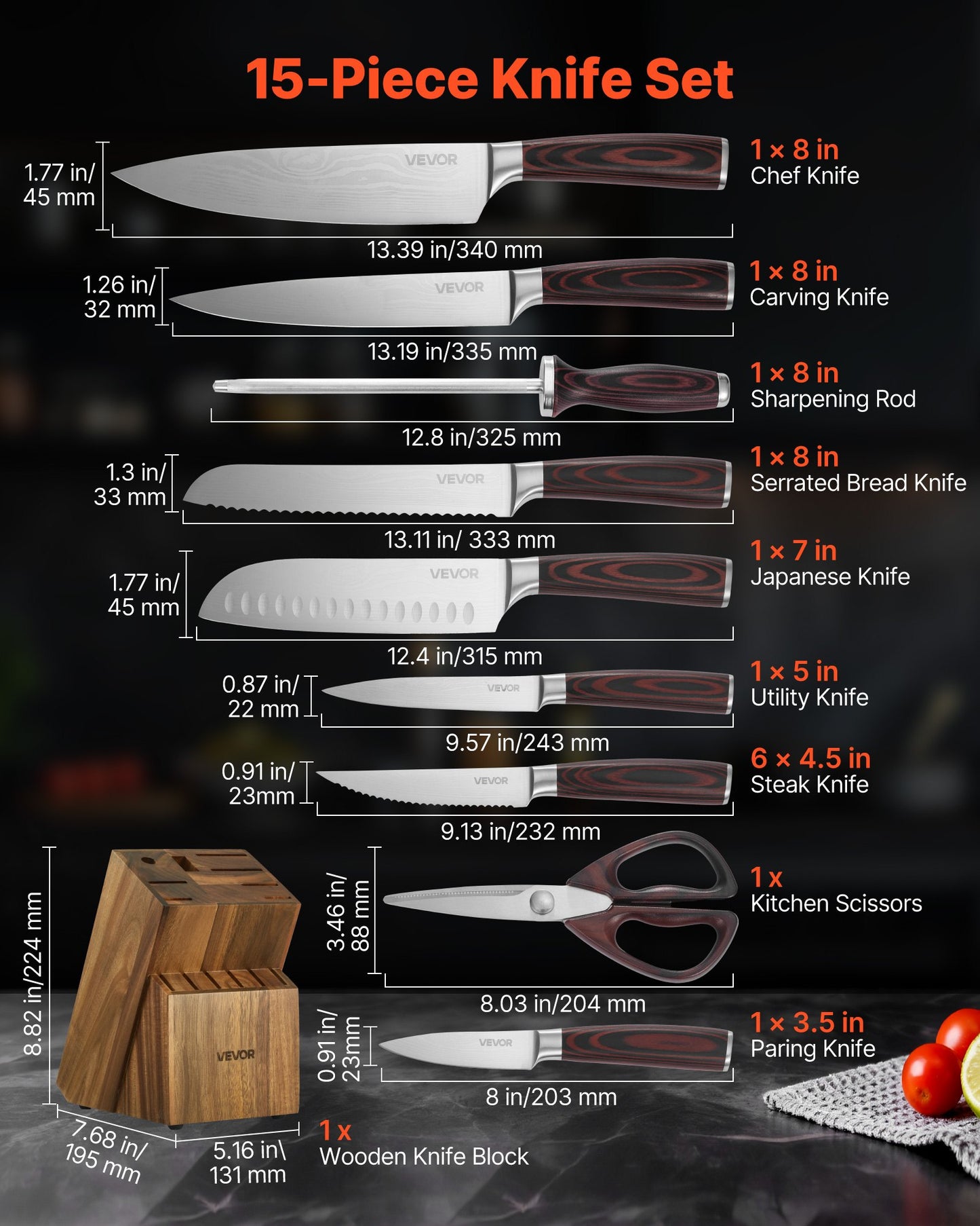 Rust-Resistant Kitchen Cutlery