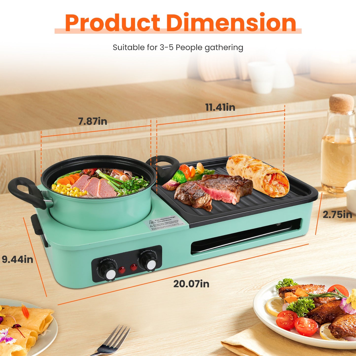 Smokeless Grill Pot