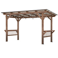 Wooden Pergola Grill Gazebo