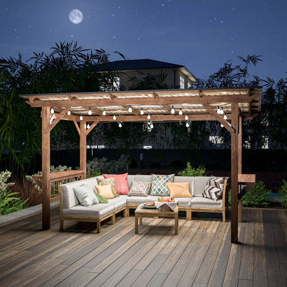 Wooden Pergola Grill Gazebo