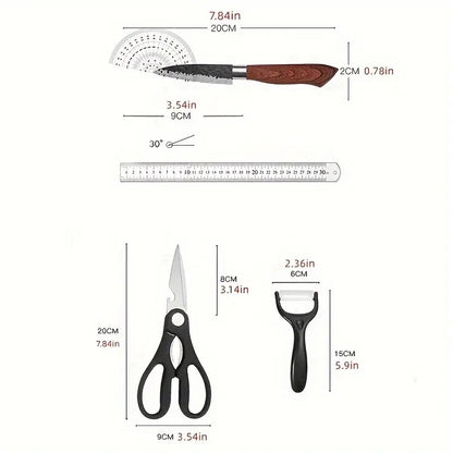 Steel Kitchen Knives Set