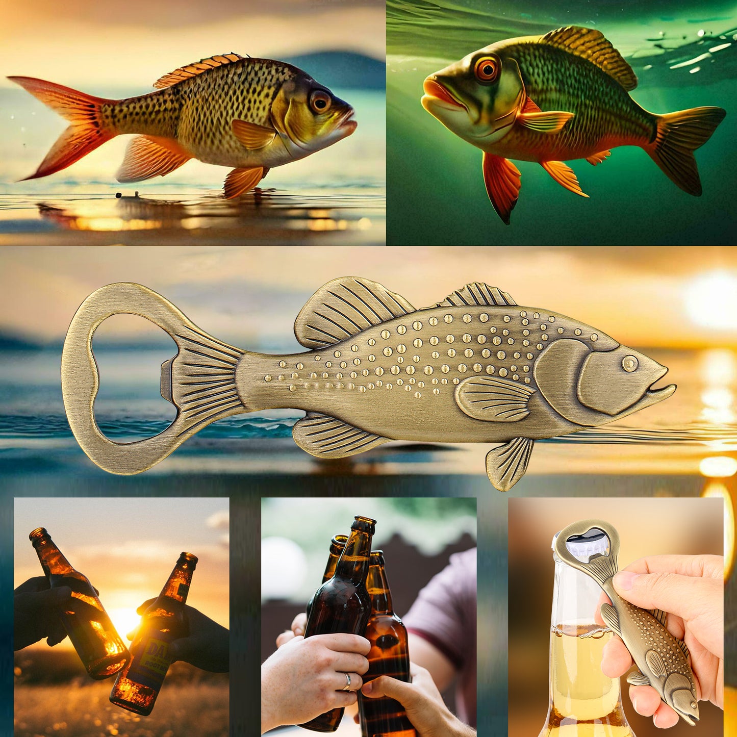 Sea Bass Bottle Opener