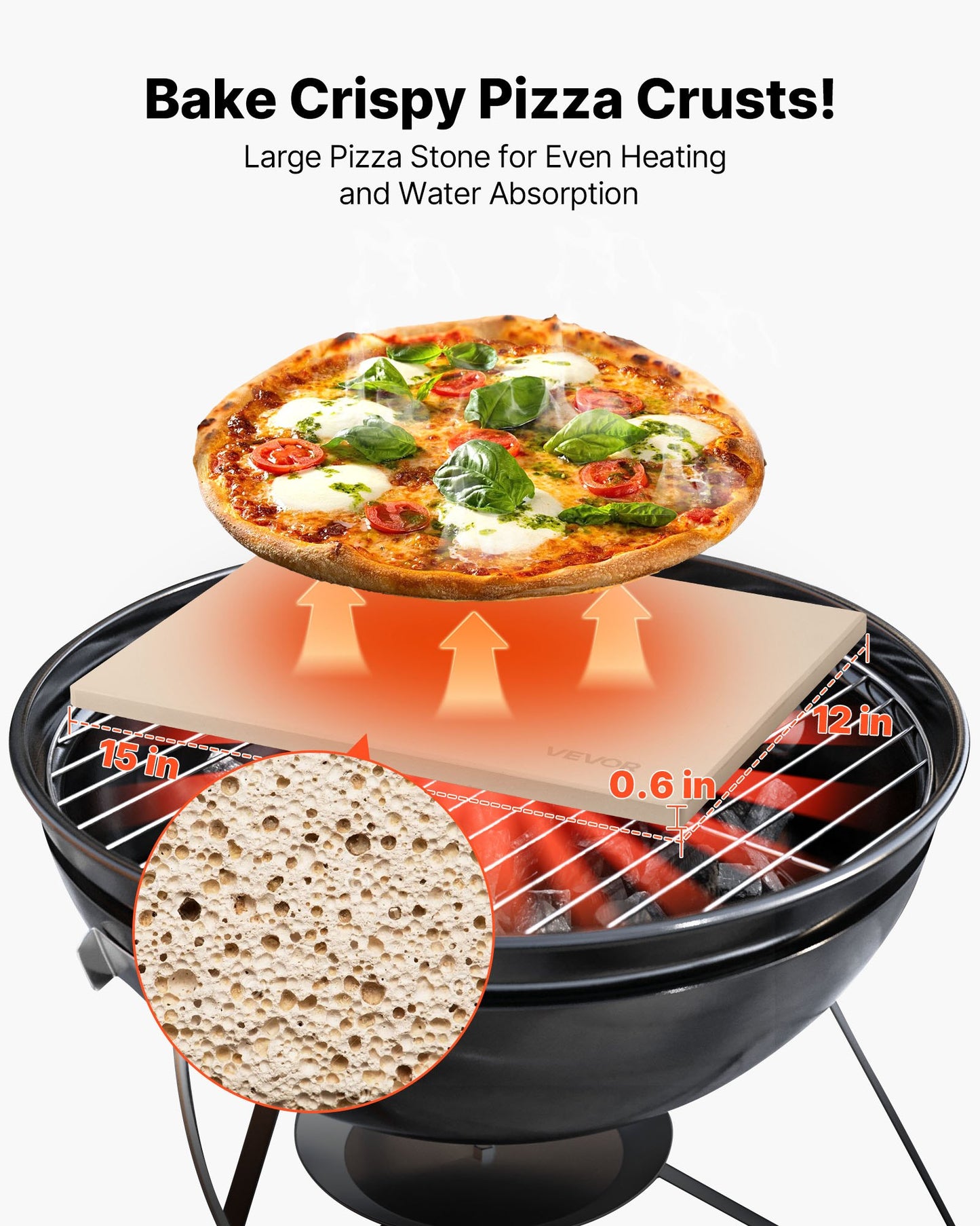 Rectangular Cordierite Pizza Stone