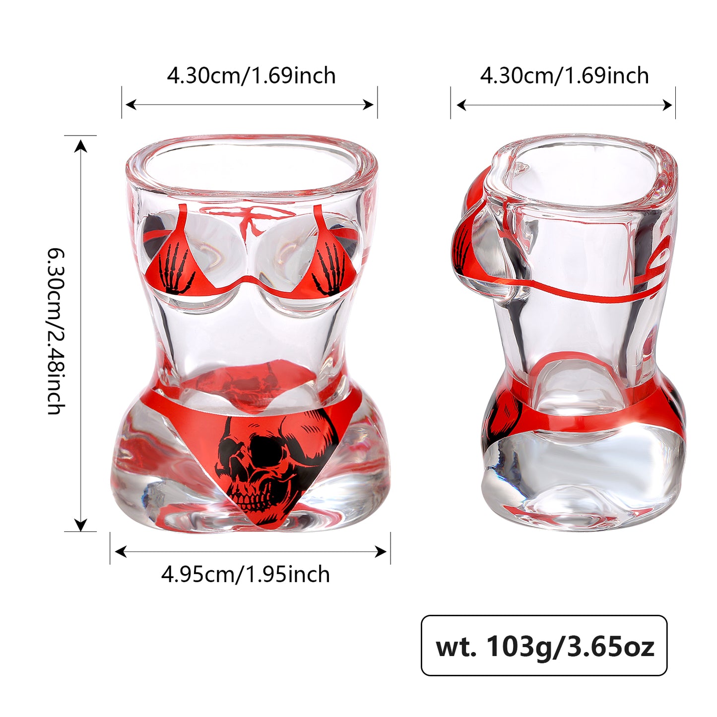 Skull Style Wine Glass