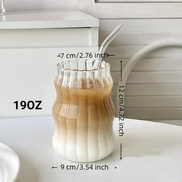 Ounce Glass Straw Cup