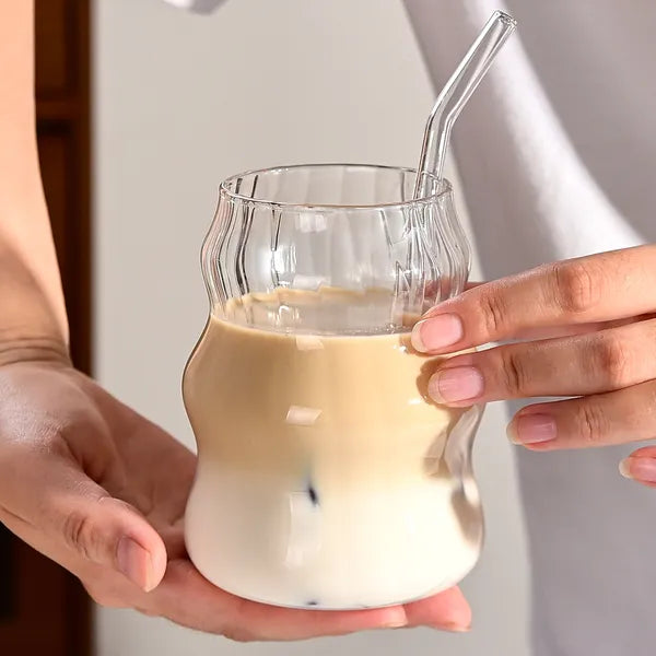 Ounce Glass Straw Cup