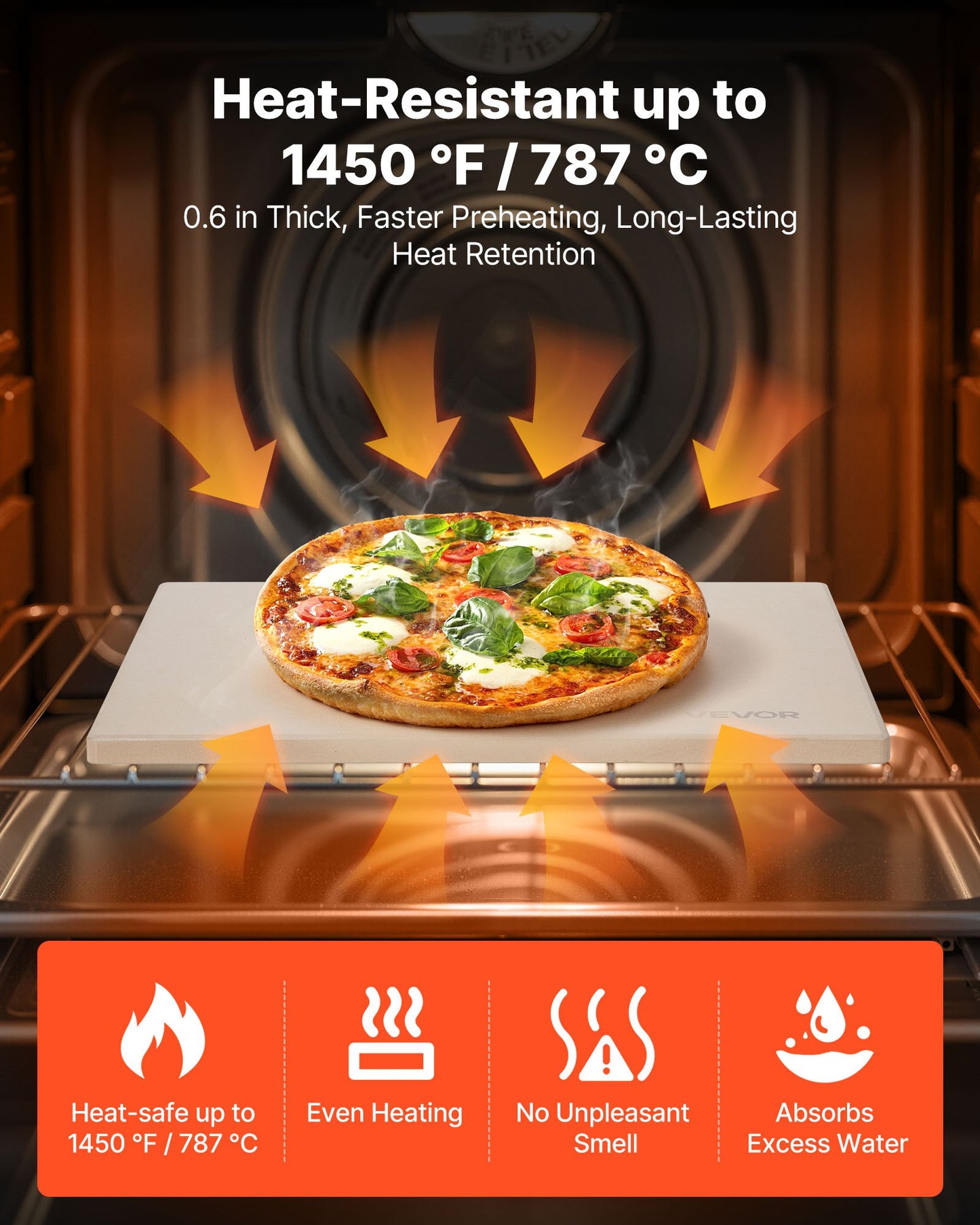 Rectangular Cordierite Pizza Stone