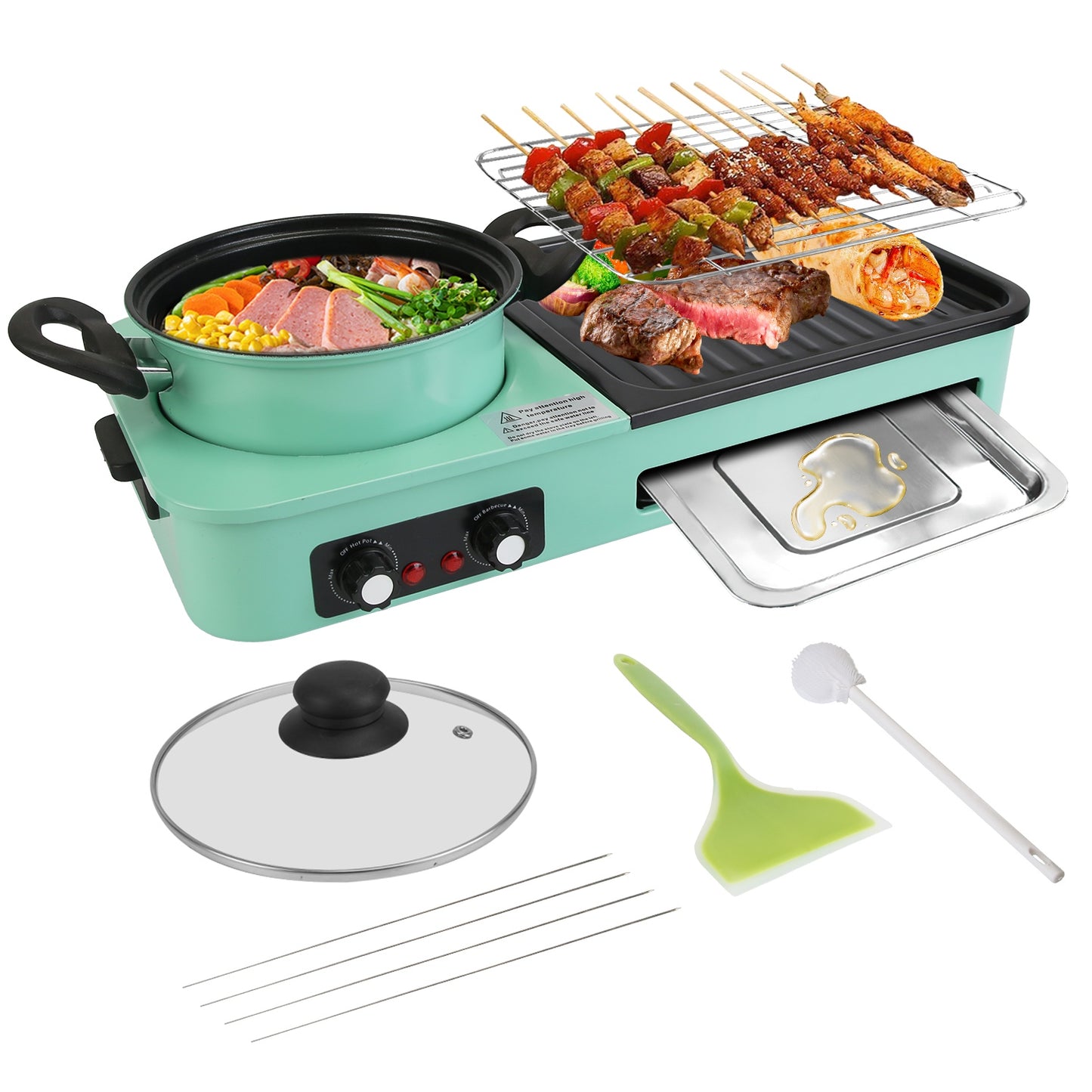 Smokeless Grill Pot