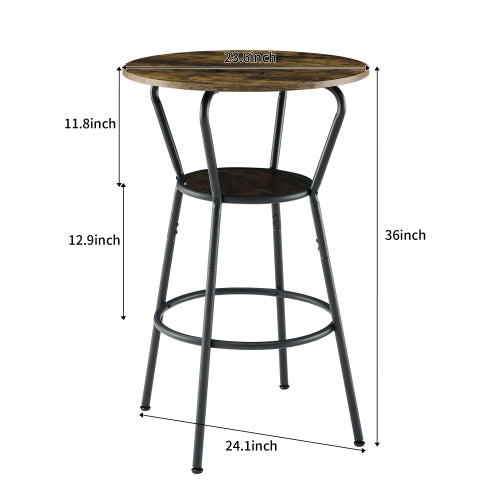 Round Bar Table And Stool