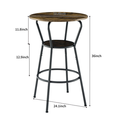 Round Bar Table And Stool