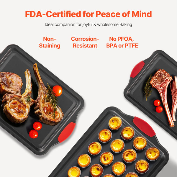Silicone Handle Bakeware Set