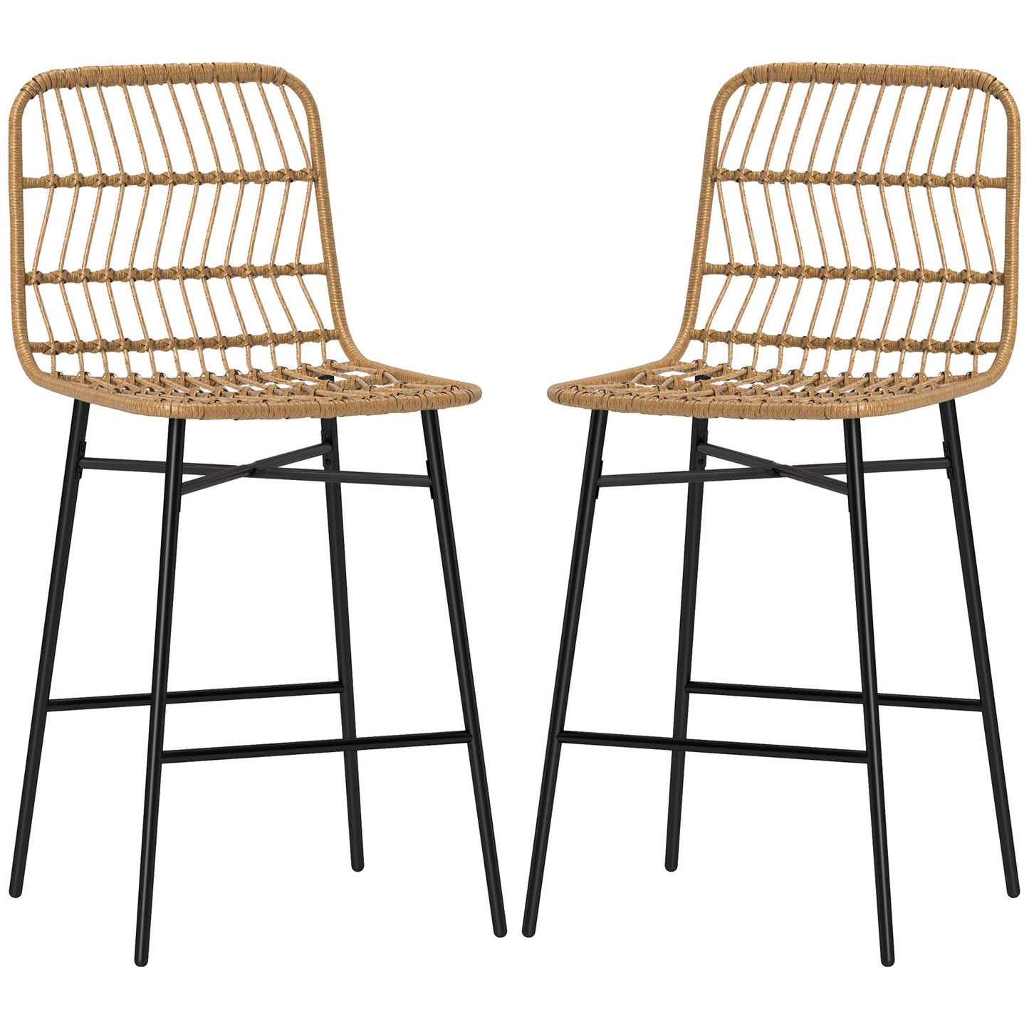 Rattan Counter Bar Stools