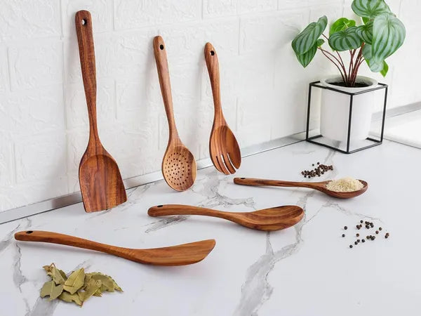 Wooden Cooking Spoon Set