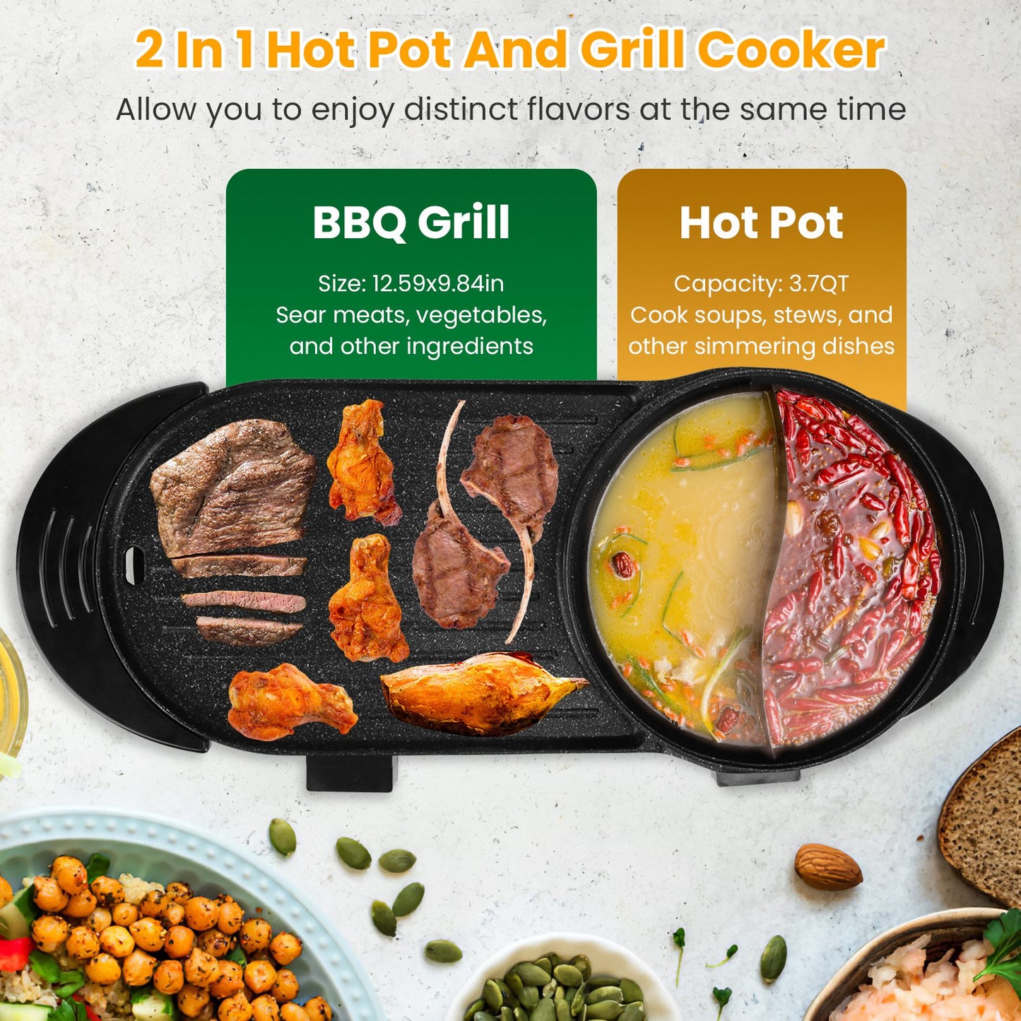 Electric Grill Cooker