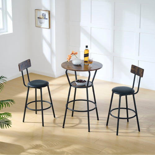 Round Bar Table And Stool