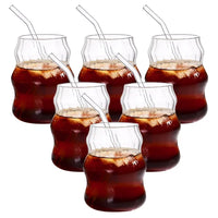 Ounce Glass Straw Cup