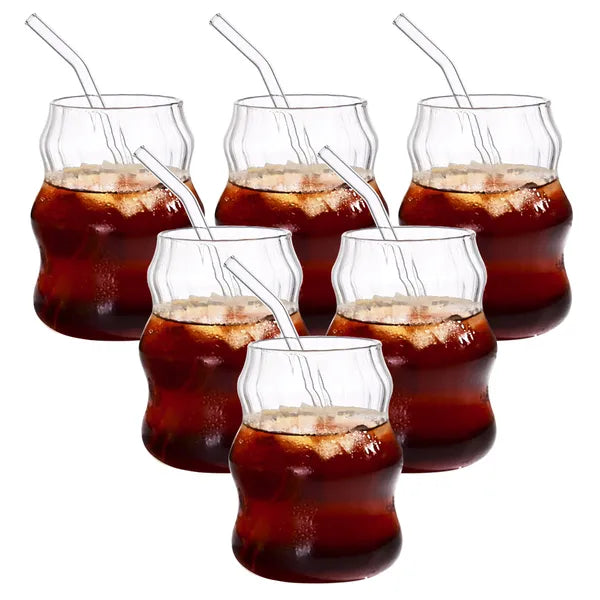 Ounce Glass Straw Cup