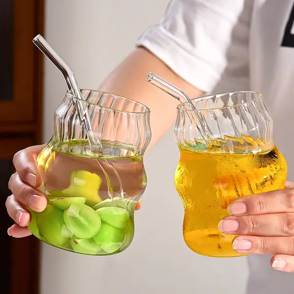 Ounce Glass Straw Cup